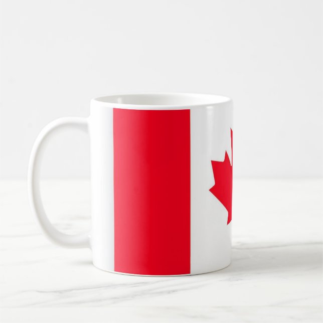KANADA. Kanadische Flagge. Patriotisch. Tasse (Links)
