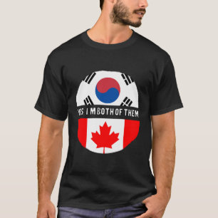 Kanada Kanadische Südkoreanische DNA-Flagge mit ge T-Shirt