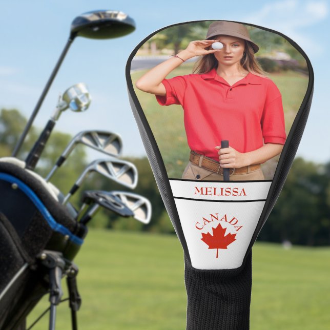 Kanada Kanadisches Foto für Flaggennamen Golf Headcover (canada canadian flag maple leaf photo golf head cover)