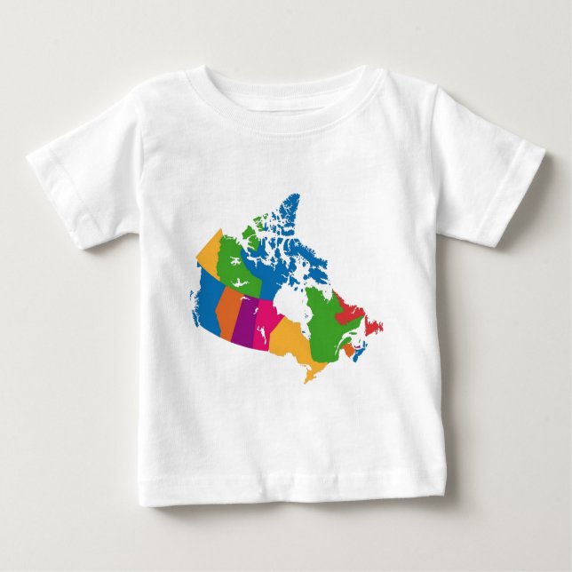 Kanada-Karte Baby T-shirt (Vorderseite)