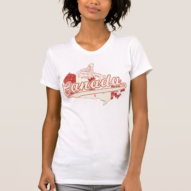 Kanada-Karte T-Shirt (Vorderseite)