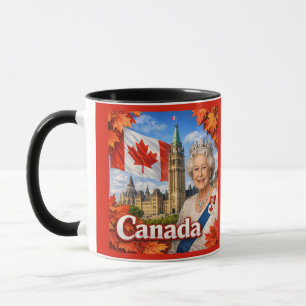 Kanada. Königin Elisabeth . Historisch. Tasse