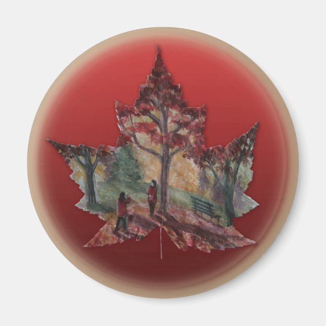 Kanada Kühlschrankmagnet Kanada Ahornblattmagnete Magnet (Vorne)