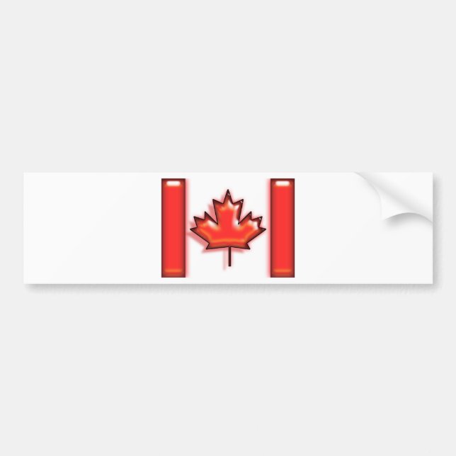 Kanada (Künstlerflagge) Autoaufkleber (Vorne)