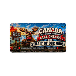 Kanada Lake Ontario Ist Jetzt Die Meerenge Unseres Adressaufkleber