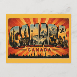 Kanada Land Vintage Postkarte