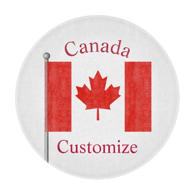 Kanada Landesflagge Thunder_Cove Schneidebrett (Vorderseite)
