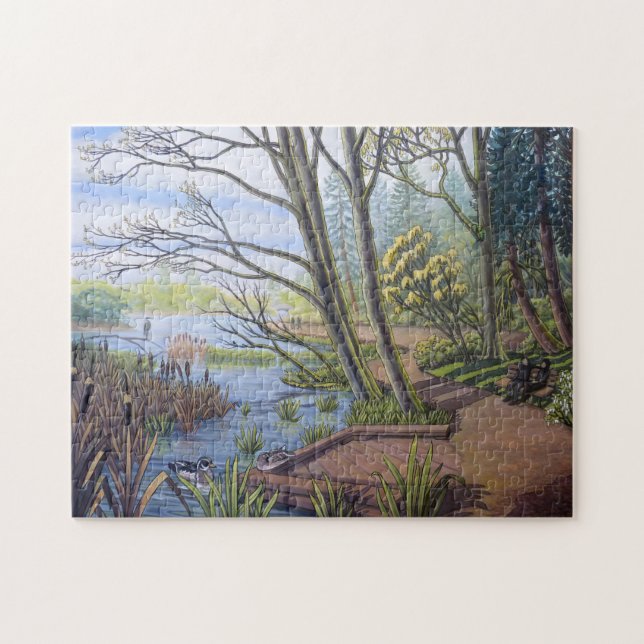 Kanada Landschaft Puzzle Lost Lagoon Puzzle (Horizontal)