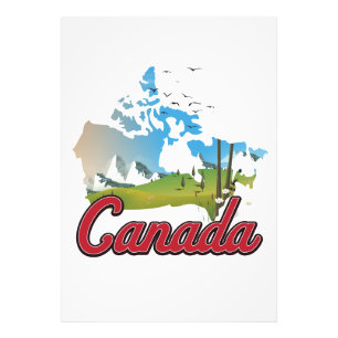 Kanada Landschaftskarte Fotodruck