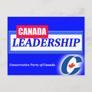 Kanada Leadership Conservative Party of Canada Einladungspostkarte