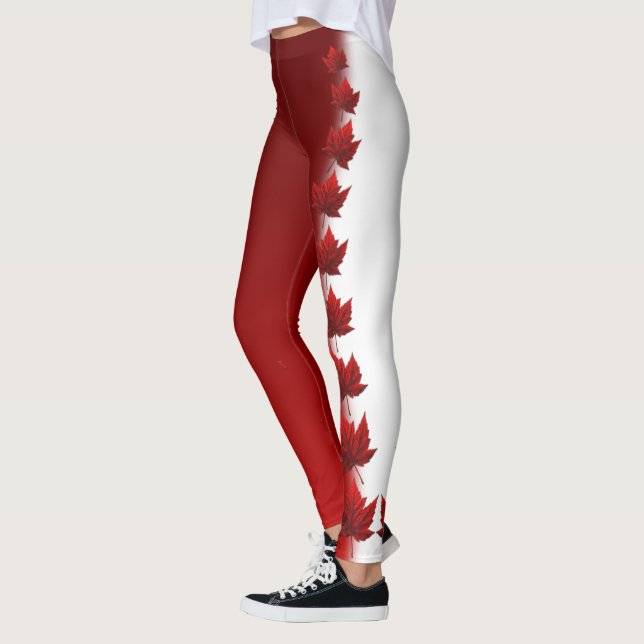 Kanada Leggings Custom Canada Mapsleaf Pants (Links)