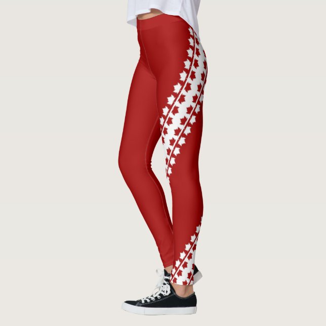 Kanada Leggings Sporty Canada Stretchy Pants (Links)