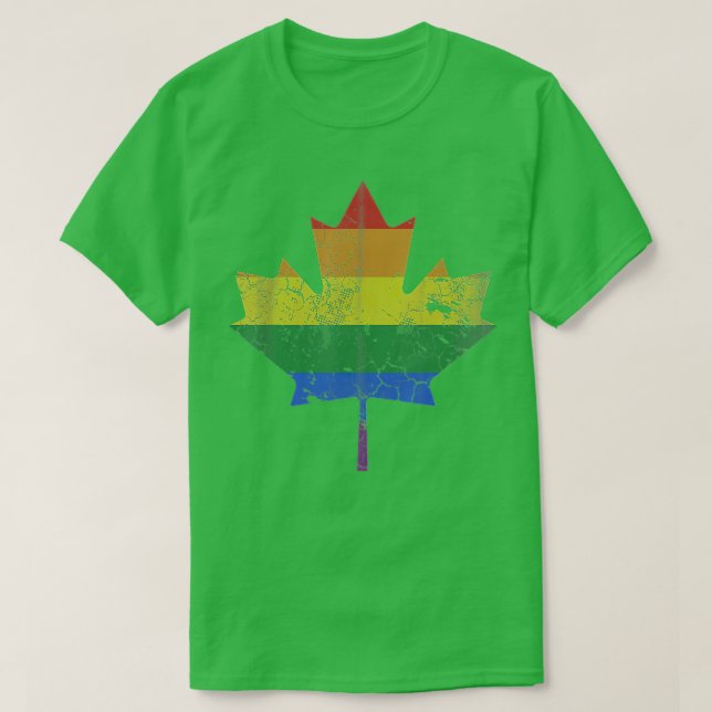 Kanada LGB Pride LGBQ Canadian Ahornleaf  T-Shirt (Design vorne)