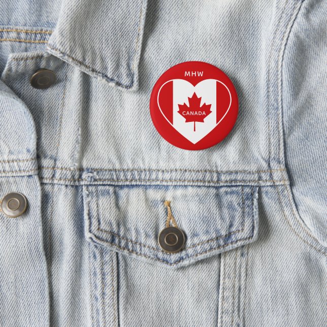 Kanada-Liebe-Schaltfläche Button (Beispiel)