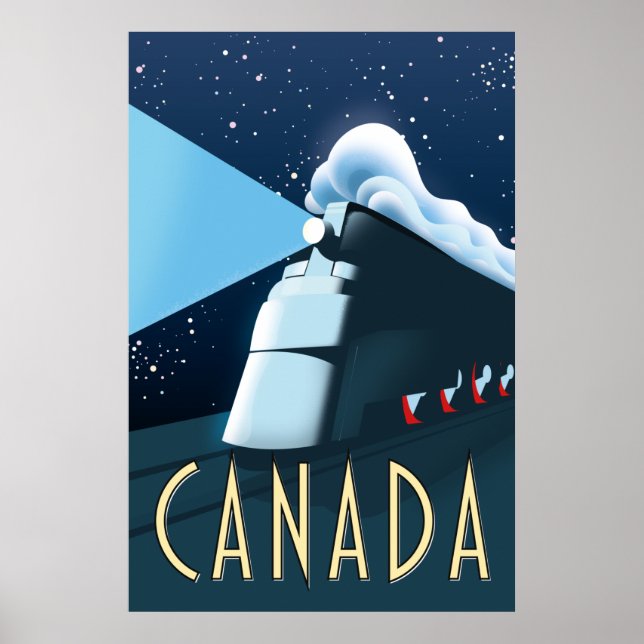 Kanada Locomotive Reiseplakat Poster (Vorne)