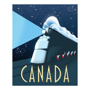 Kanada-Lokomotiven-Reiseposter Fotodruck