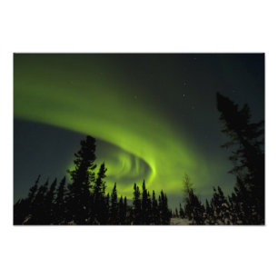 Kanada, Manitoba. Blick auf Aurora borealis und Fotodruck
