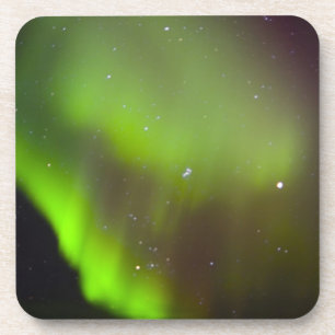 Kanada, Manitoba, Churchill. Aurora Borealis in Getränkeuntersetzer
