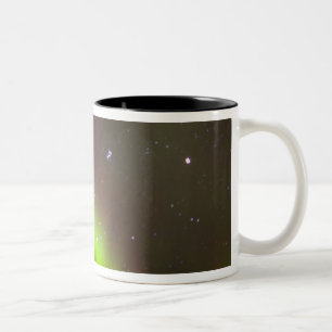 Kanada, Manitoba, Churchill. Aurora Borealis Zweifarbige Tasse