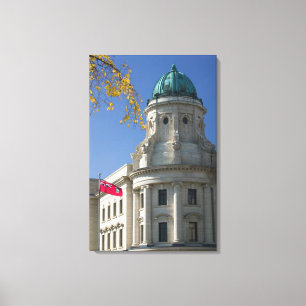 KANADA, Manitoba, Winnipeg: Das Gerichtsgebäude, Leinwanddruck