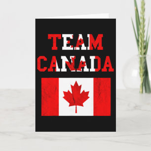 Kanada-Mannschaft Maple Leaf Kanadisches Fußballte Karte