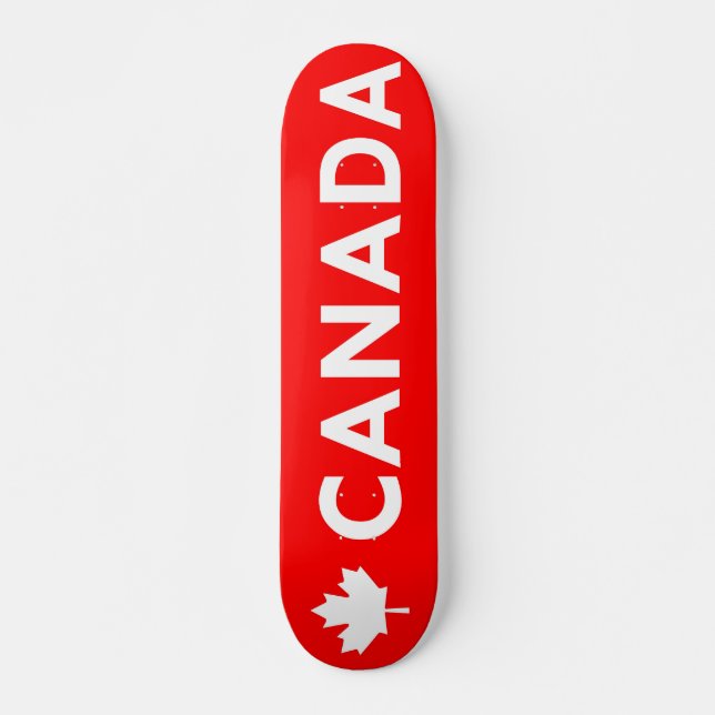 Kanada Maple Leaf Skate Deck Skateboard (Vorne)