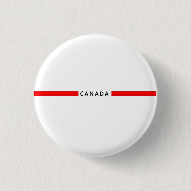 Kanada - minimalistische Flagge Button (Vorderseite)
