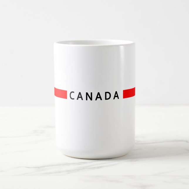 Kanada - minimalistische Flagge Kaffeetasse (Mittel)