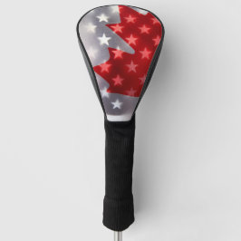 Kanada mit Amerika-Flaggen Golf Headcover