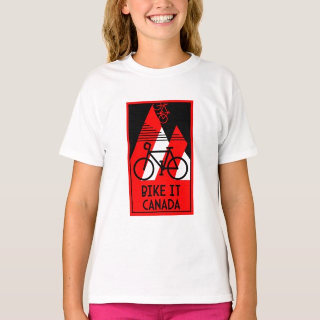 Kanada mit dem Fahrrad T-Shirt (Vorderseite)