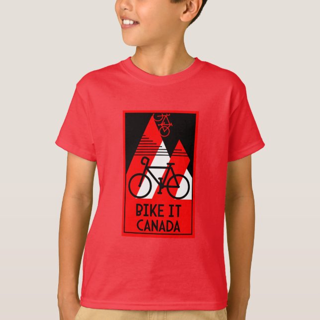 Kanada mit dem Fahrrad T-Shirt (Vorderseite)