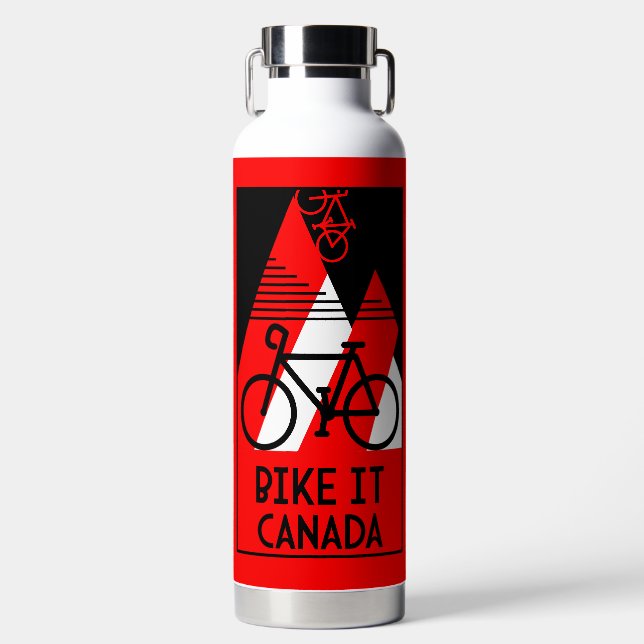 Kanada mit dem Fahrrad Trinkflasche (Vorderseite)
