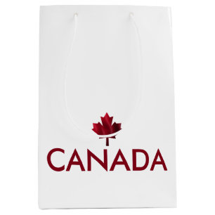 Kanada mit rotem Ahornblatt Mittlere Geschenktüte