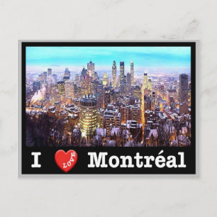 Kanada - Montréal - I Liebe - Postkarte