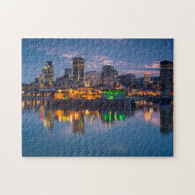 Kanada, Montreal, Skyline und alter Hafen Puzzle (Horizontal)