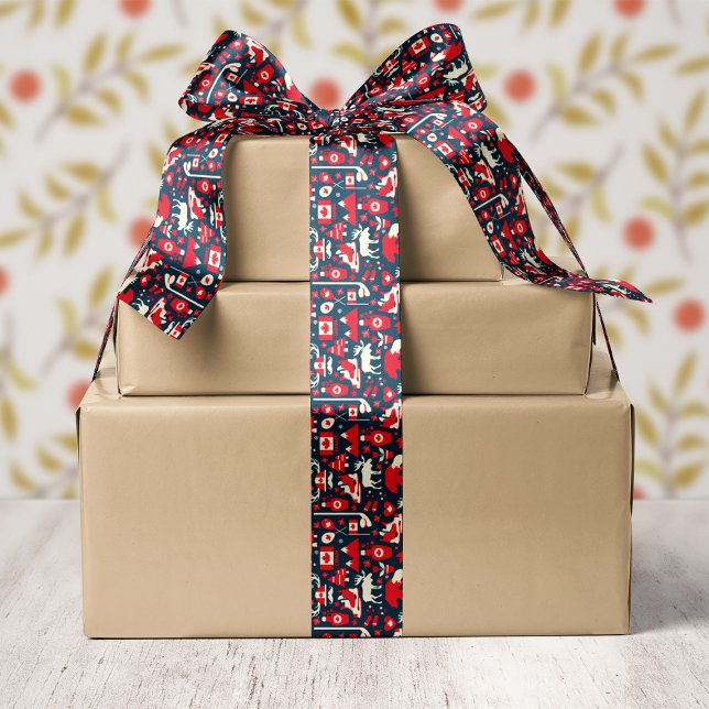 Kanada Moose Christmas Winter Satinband (Von Creator hochgeladen)