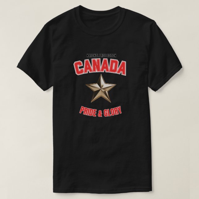Kanada National Pride Edition Dunkles T-Shirt (Design vorne)
