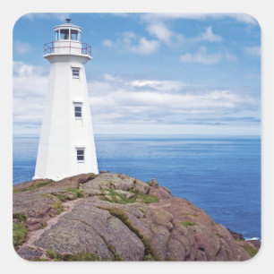 Kanada, Neufundland, Cape Spear National Quadratischer Aufkleber