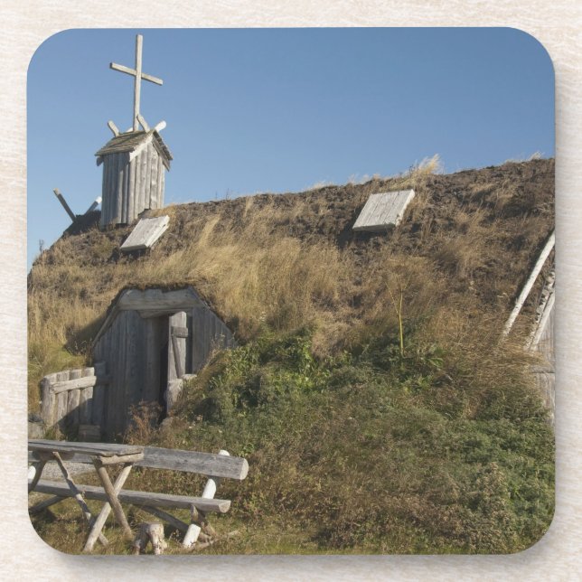 Kanada, Neufundland und Labrador, L'Anse Aux Untersetzer (Vorderseite)