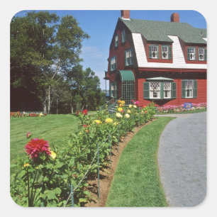 Kanada, New Brunswick, Campobello Island. 2 Quadratischer Aufkleber