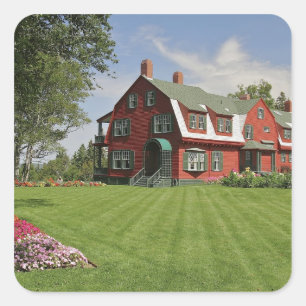 Kanada, New Brunswick, Campobello Island. Quadratischer Aufkleber