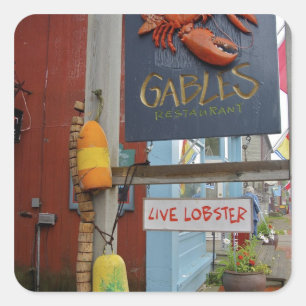 Kanada, New Brunswick, St Andrews. Bunt Quadratischer Aufkleber