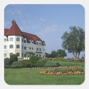 Kanada, New Brunswick, St Andrews. The Fairmont Quadratischer Aufkleber