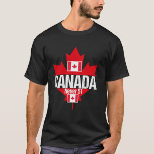 Kanada Nie 51. Staat Vater Flag Golf Biber lustig T-Shirt