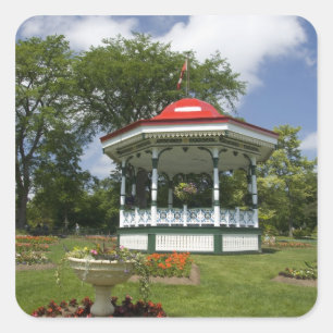 Kanada, Nova Scotia, Halifax, Public Gardens. 2 Quadratischer Aufkleber