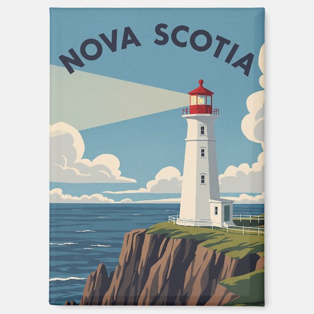 Kanada Nova Scotia Leuchtturm Magnet (Vorderseite)