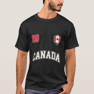 Kanada Nummer 99 kanadische Team-Hockey-Soccie T-Shirt