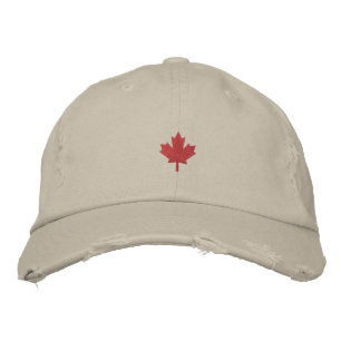 Kanada-Obergrenze - Red Maple Leaf Hat Bestickte Baseballkappe