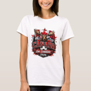 Kanada Oh Kanada 2026 Fußballfan T-Shirt