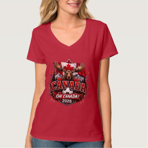 Kanada Oh Kanada 2026 Fußballfan T-Shirt